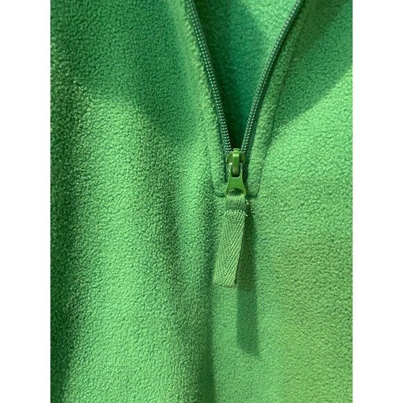 D & Co (Denim & Company) Kelly Green Fleece Pull-Over-Medium - Picture 8 of 11